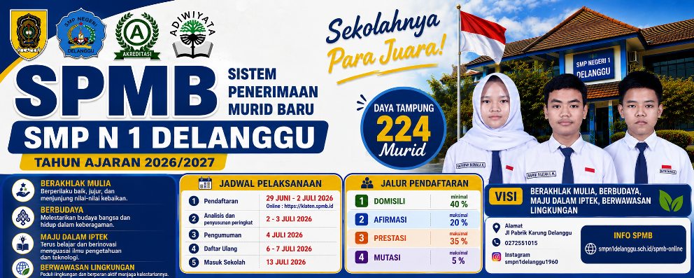 SMP NEGERI 1 DELANGGU